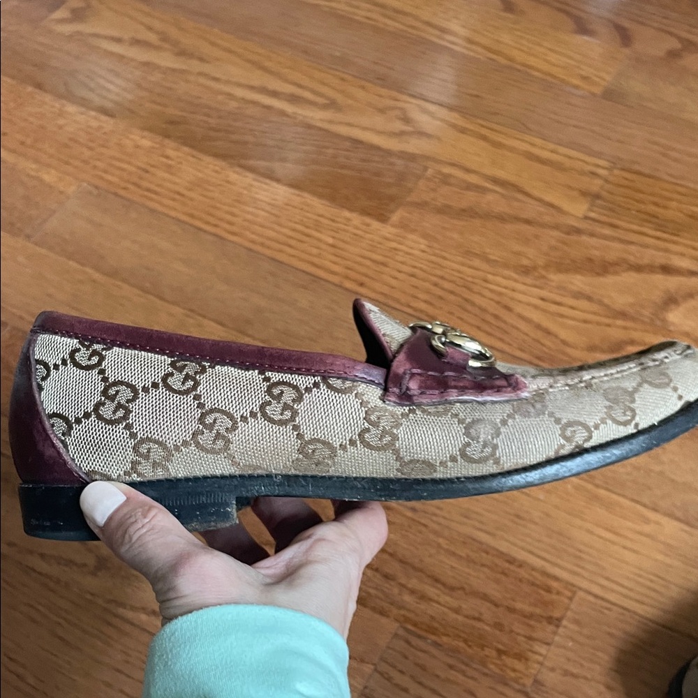 Gucci Beige and Brown Loafers - Picture 7 of 16